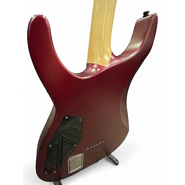 Used ESP E-II M-I Neck Thru DEEP CANDY APPLE RED SATIN Solid Body Electric Guitar