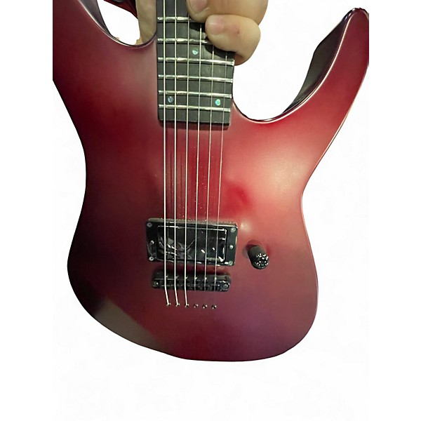 Used ESP E-II M-I Neck Thru DEEP CANDY APPLE RED SATIN Solid Body Electric Guitar