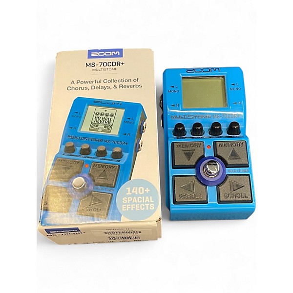 Used Zoom MS-70CDR+ MULTISTOMP Effect Processor