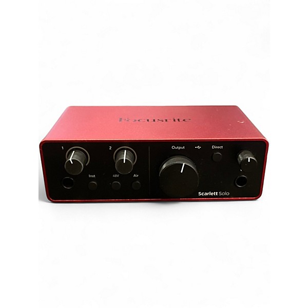 Used Focusrite Scarlett Solo Gen 4 Audio Interface