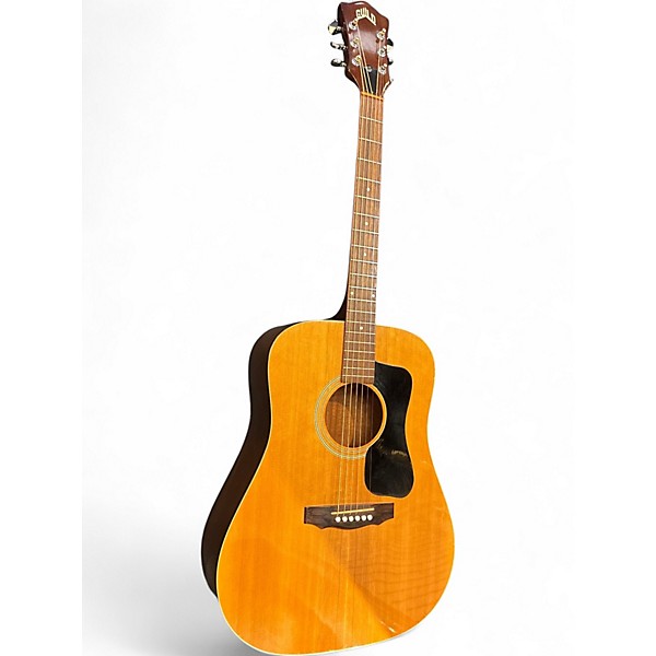 Vintage 1980s Guild D25 Natural Acoustic Guitar