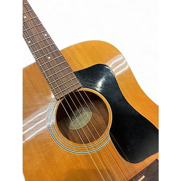 Vintage 1980s Guild D25 Natural Acoustic Guitar