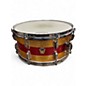Used 1960 Ludwig 14X6.5 Tri-Band Parade Snare Gold and Red Sparkle Drum thumbnail