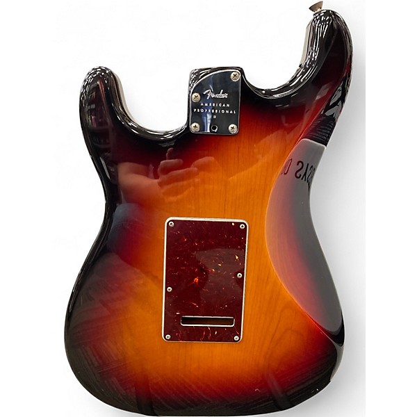 Used Fender American Professional II Stratocaster 3 Color Sunburst Solid Body Electric Guitar