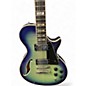 Used ESP LTD Xtone ps - 1000 Ocean Blue Burst Hollow Body Electric Guitar