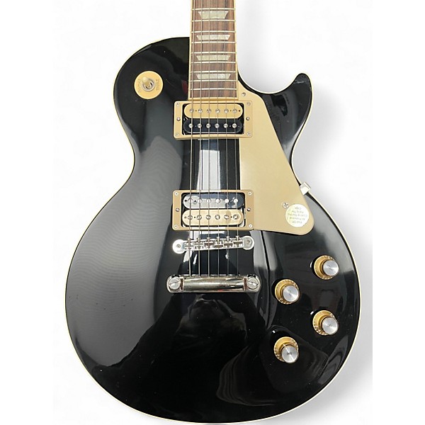 Used Gibson Les Paul Classic Black Solid Body Electric Guitar