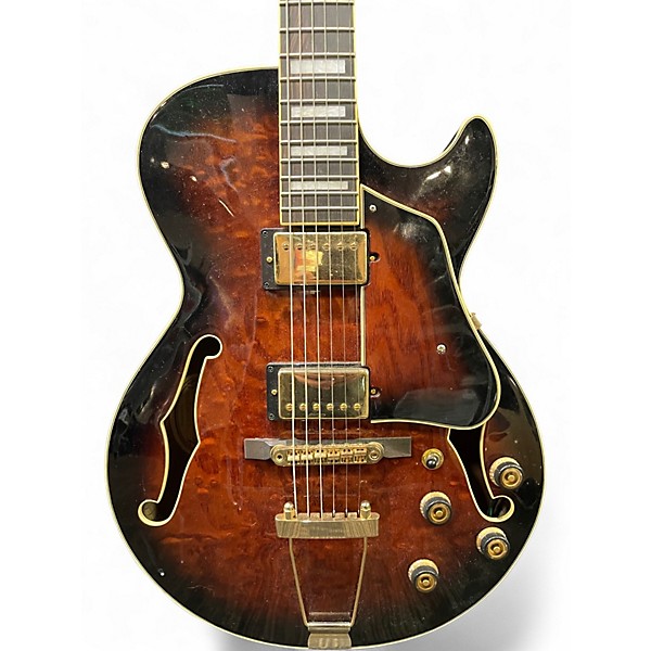 Used Ibanez AG95QA BURST Hollow Body Electric Guitar
