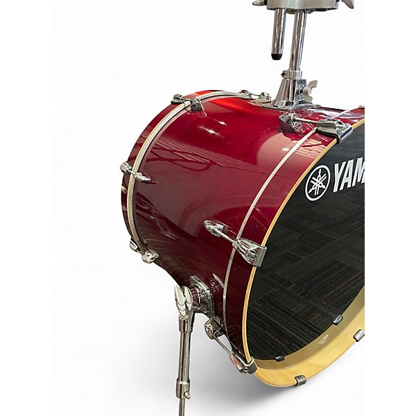 Used Yamaha 5 Piece Stage Custom Wine Red Drum Kit