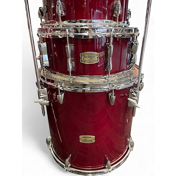 Used Yamaha 5 Piece Stage Custom Wine Red Drum Kit