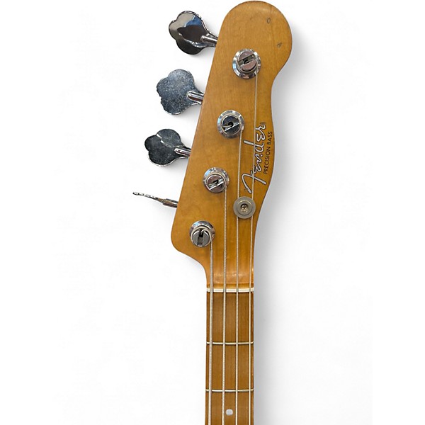 Used Fender Mike Dirnt Road Worn Precision Bass Alpine White Electric Bass Guitar