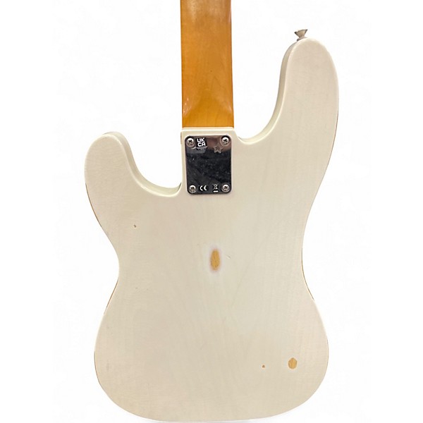 Used Fender Mike Dirnt Road Worn Precision Bass Alpine White Electric Bass Guitar