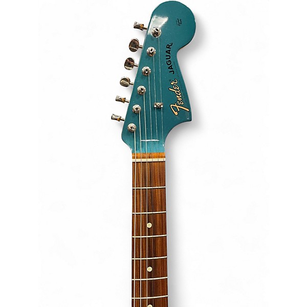 Used Fender Vintera 60s Jaguar Turquoise Solid Body Electric Guitar