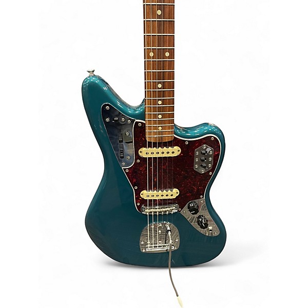 Used Fender Vintera 60s Jaguar Turquoise Solid Body Electric Guitar