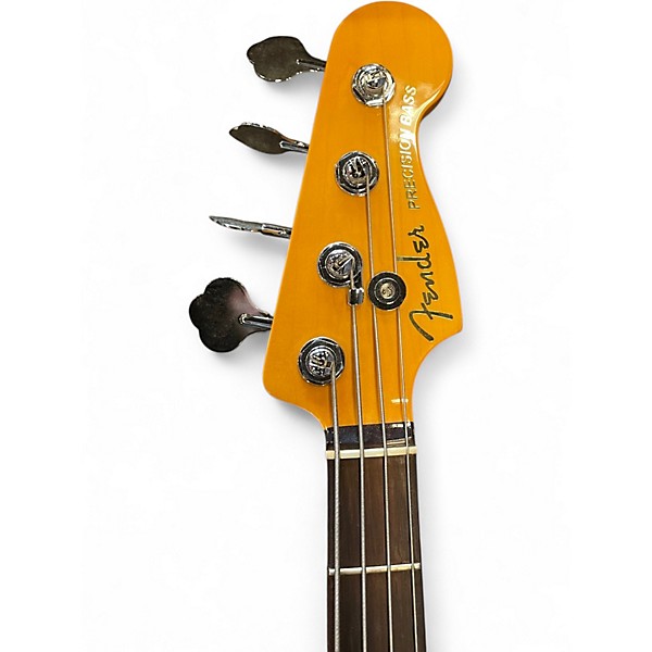 Used 2021 Fender American Elite Precision Bass 3 Color Sunburst Electric Bass Guitar