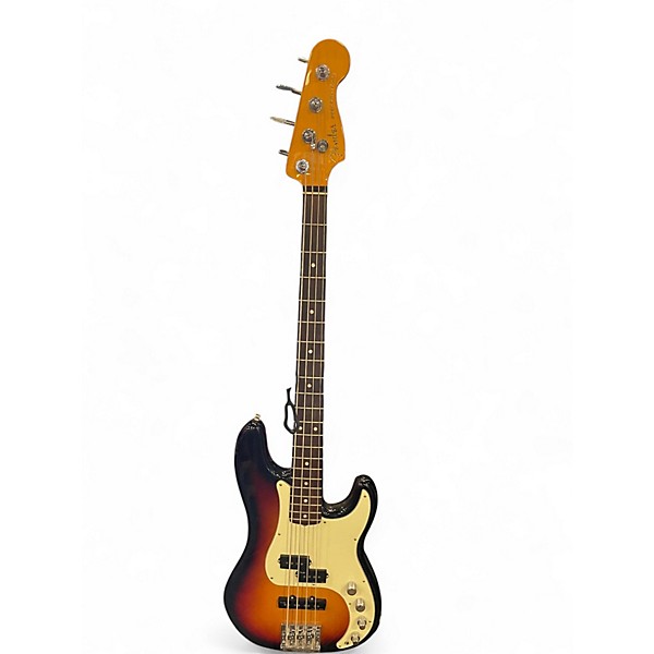 Used 2021 Fender American Elite Precision Bass 3 Color Sunburst Electric Bass Guitar
