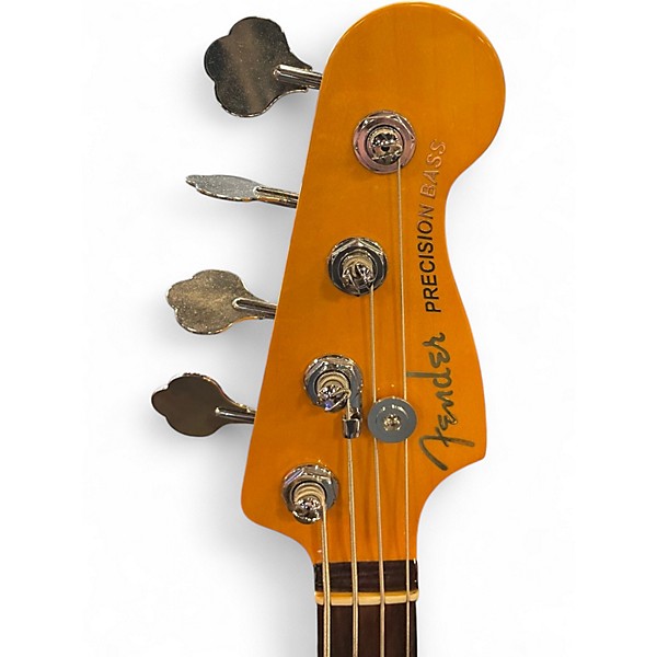 Used 2021 Fender American Elite Precision Bass 3 Color Sunburst Electric Bass Guitar