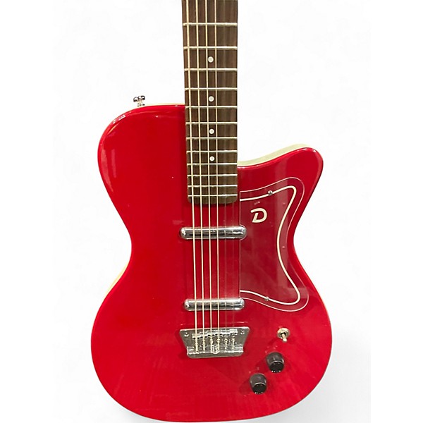 Used Danelectro 56 BARITONE RED METAL FLAKE Baritone Guitars
