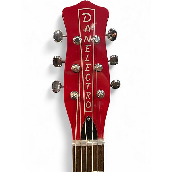 Used Danelectro 56 BARITONE RED METAL FLAKE Baritone Guitars