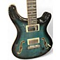 Used PRS Hollowbody II Piezo SE Peacock Blue Hollow Body Electric Guitar