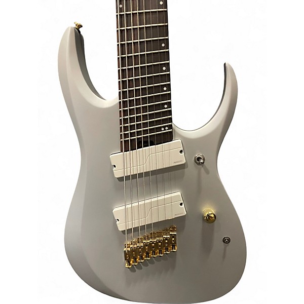 Used Ibanez RGDMS8 Silver Solid Body Electric Guitar