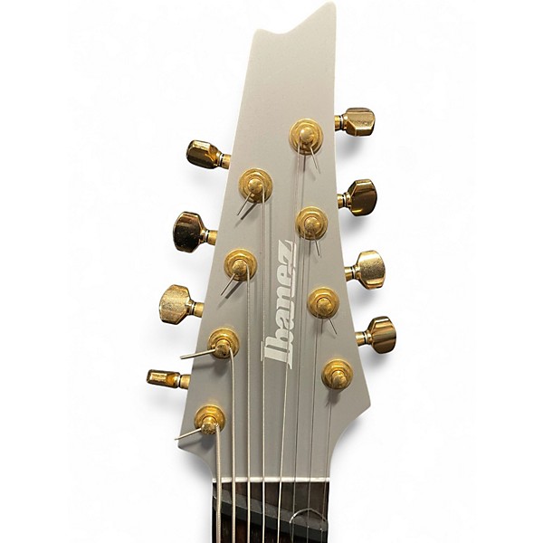 Used Ibanez RGDMS8 Silver Solid Body Electric Guitar