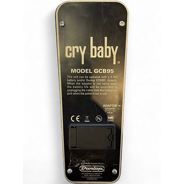 Used Dunlop GCB95 Original Crybaby Wah Effect Pedal