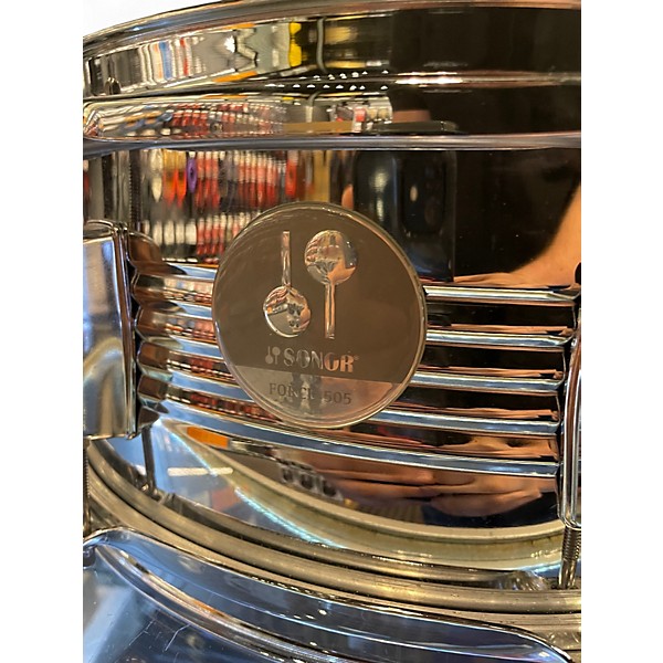 Used SONOR 14in FORCE 505 SNARE Chrome Drum