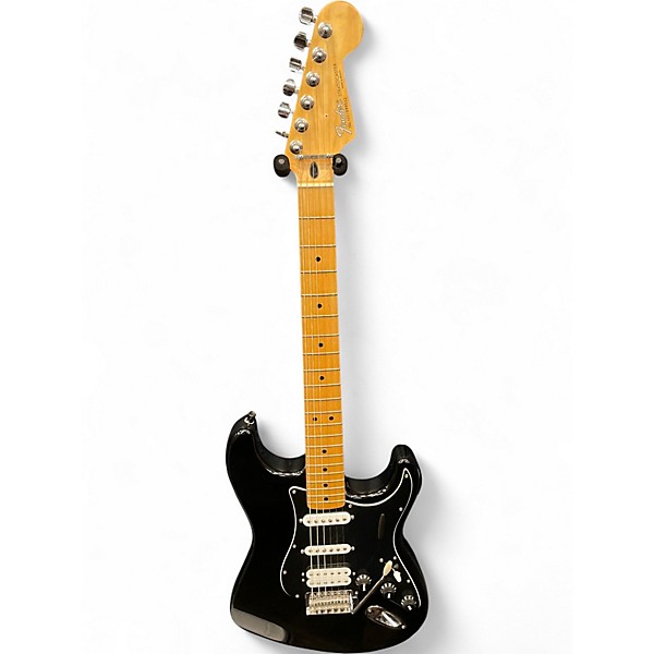 Used Fender Standard Stratocaster HSS Black Solid Body Electric Guitar