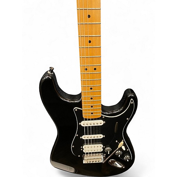 Used Fender Standard Stratocaster HSS Black Solid Body Electric Guitar