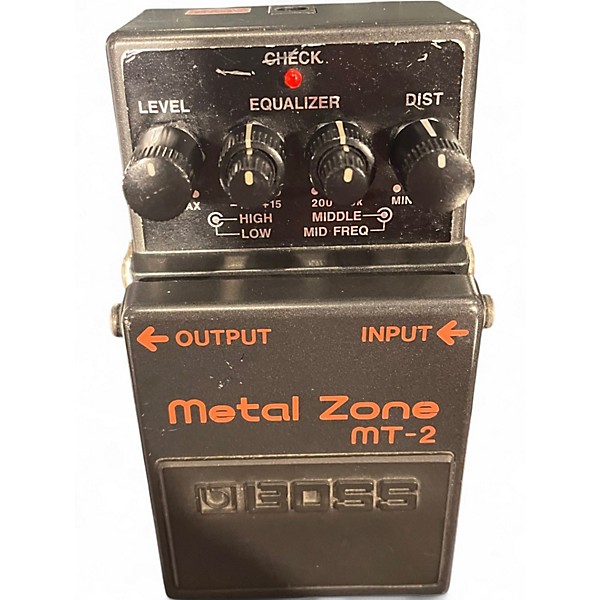 Used BOSS MT2 Metal Zone Distortion Effect Pedal