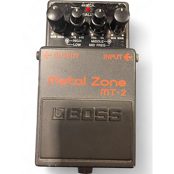 Used BOSS MT2 Metal Zone Distortion Effect Pedal
