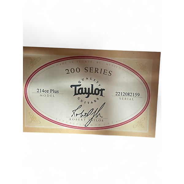 Used 2022 Taylor 214ce Plus Natural Acoustic Guitar