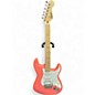 Used Squier SONIC HSS  STRATOCASTER Pink Solid Body Electric Guitar thumbnail