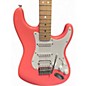 Used Squier SONIC HSS  STRATOCASTER Pink Solid Body Electric Guitar