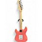 Used Squier SONIC HSS  STRATOCASTER Pink Solid Body Electric Guitar