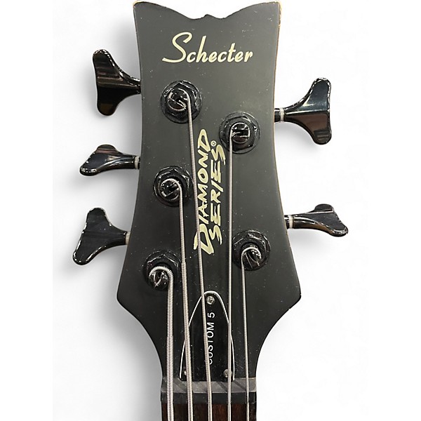 Used Schecter Guitar Research DIAMOND SERIES CUSTOM 5 NATURAL Electric Bass Guitar