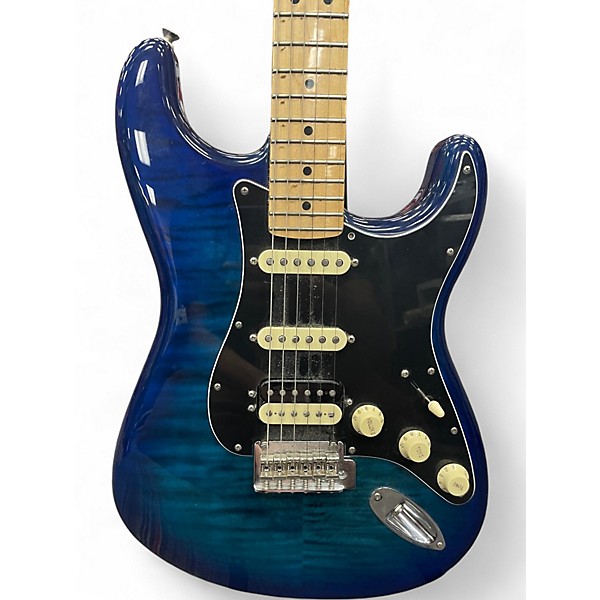 Used 2021 Fender PLAYER 2 STRATOCASTER Blue Burst Solid Body Electric Guitar