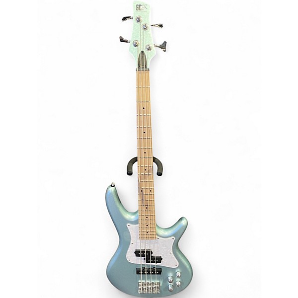 Used Ibanez SRMD200 Seafoam Pearl Electric Bass Guitar