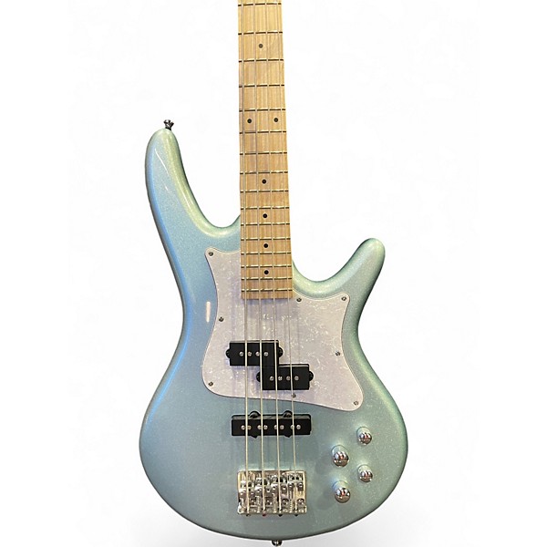 Used Ibanez SRMD200 Seafoam Pearl Electric Bass Guitar