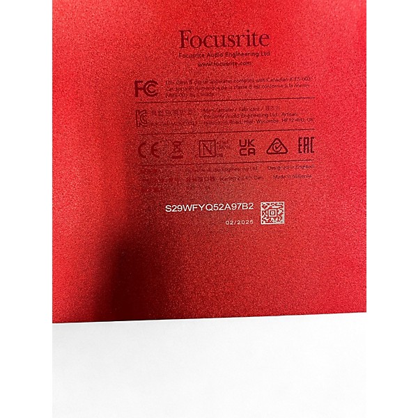 Used Focusrite Scarlett 2i2 Gen 4 Audio Interface