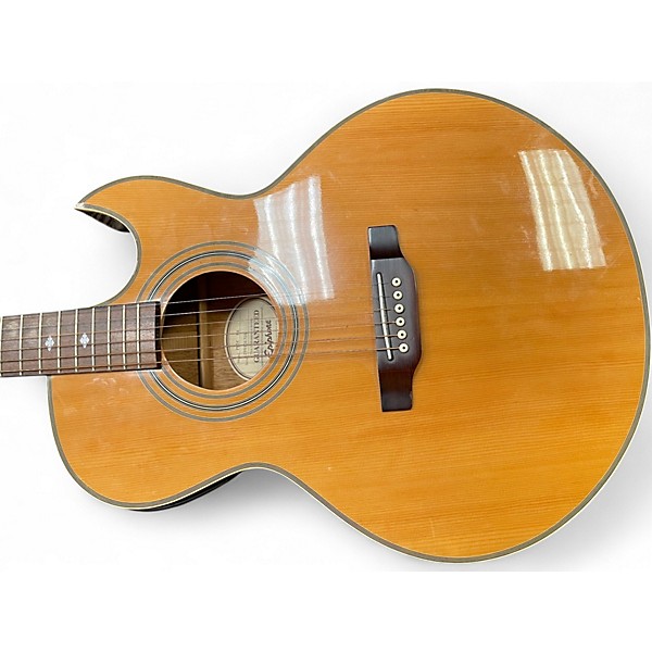 Used Epiphone PR5E Natural Acoustic Electric Guitar