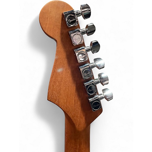Used Fender Acoustasonic Jazzmaster All-Mahogany Bourbon Burst Acoustic Electric Guitar