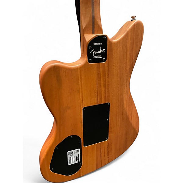 Used Fender Acoustasonic Jazzmaster All-Mahogany Bourbon Burst Acoustic Electric Guitar