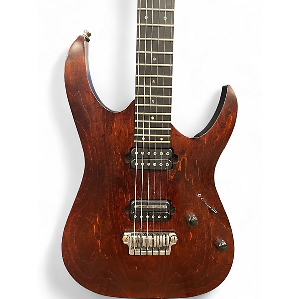Used Ibanez RGA121 PRESTIGE NATURAL MAHOGANY Solid Body Electric Guitar
