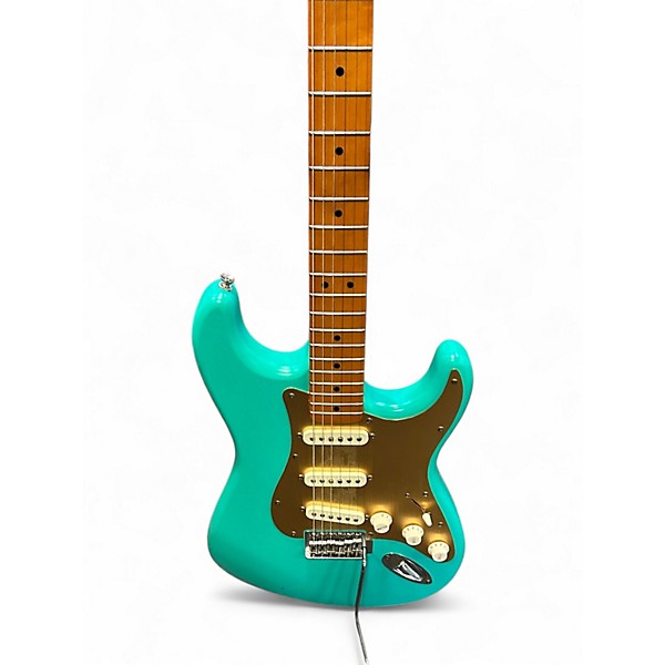 Used Squier 40TH ANNIVERSARY STRATOCASTER SATIN SEAFOAM Solid Body Electric Guitar