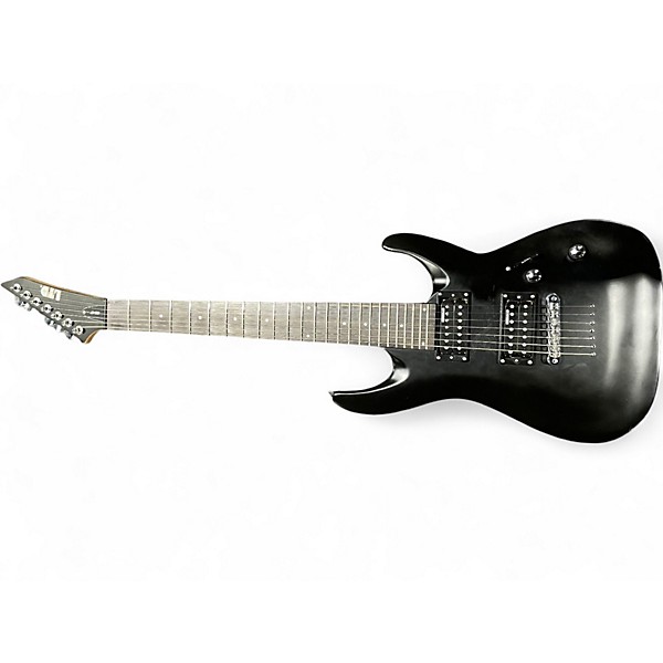 Used ESP LTD MH17 7 String Black Solid Body Electric Guitar