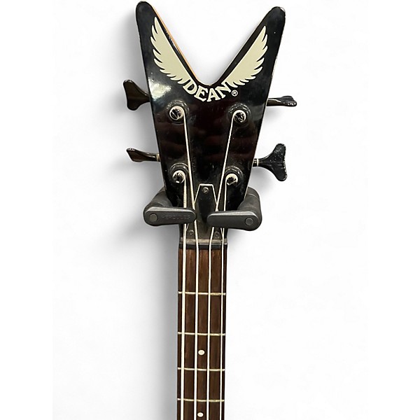 Used Dean Demonator 4 String Black Electric Bass Guitar