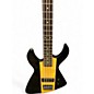 Used Dean Demonator 4 String Black Electric Bass Guitar