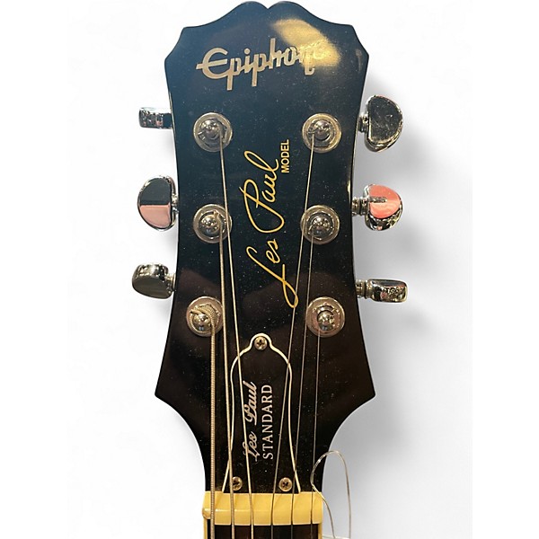 Used Epiphone Les Paul Standard Black Solid Body Electric Guitar