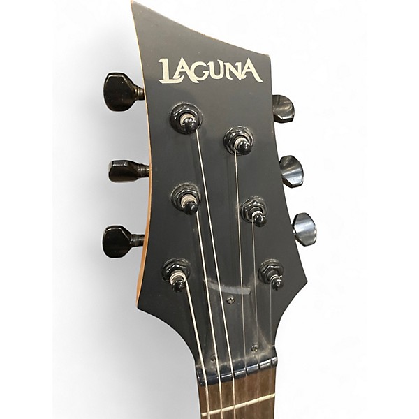 Used Laguna LE50 Short Scale Black Electric Guitar
